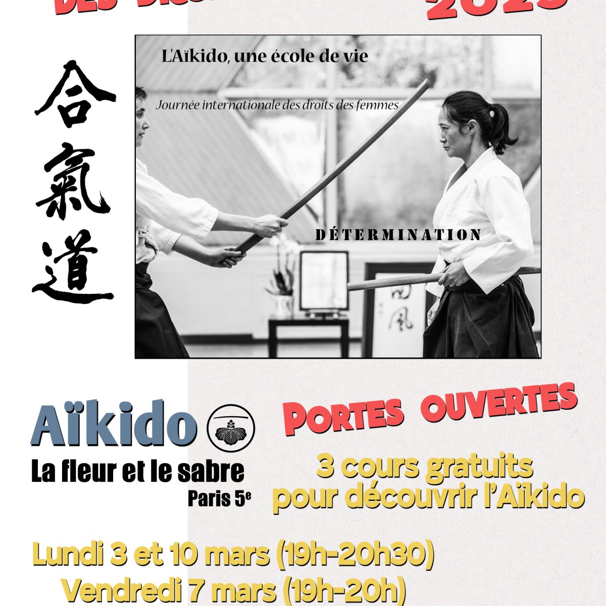 Journée internationale des droits des femmes: portes ouvertes mars 2025