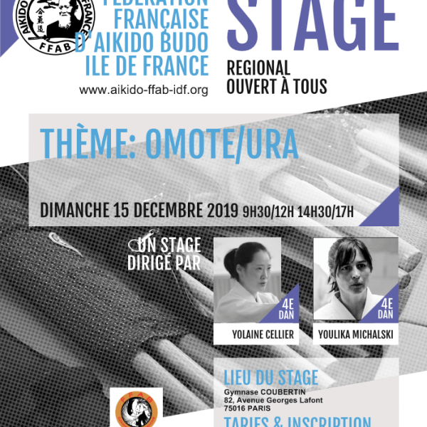 Stage fédéral (ligue Île-de-France FFAB) – dimanche 15 décembre 2019
